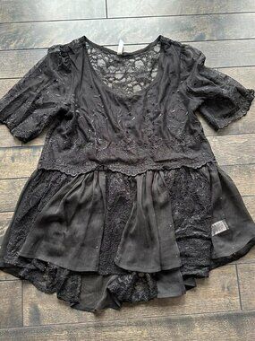 Free People Lace Boho Top